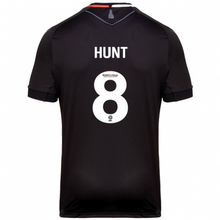 Kandiny Homme Maillot Abby Hunt #8 Noir Tenues Extérieur 2024/25 T-Shirt