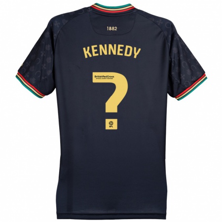 Kandiny Homme Maillot Rico Kennedy #0 Bleu Marine Foncé Tenues Extérieur 2024/25 T-Shirt