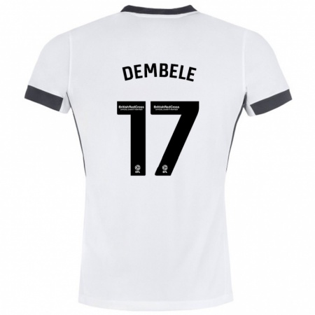 Kandiny Homme Maillot Siriki Dembélé #17 Blanc Noir Tenues Extérieur 2024/25 T-Shirt