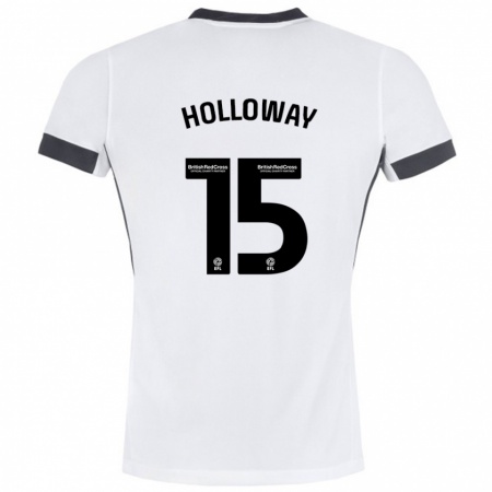 Kandiny Homme Maillot Rebecca Holloway #15 Blanc Noir Tenues Extérieur 2024/25 T-Shirt