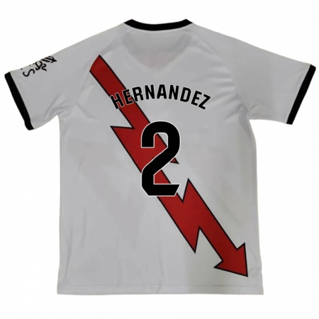 Kandiny Homme Maillot Marco Hernández #2 Rouge Tenues Extérieur 2024/25 T-Shirt