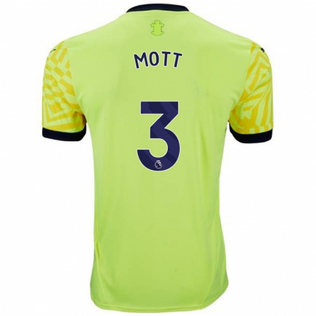 Kandiny Homme Maillot Milly Mott #3 Jaune Tenues Extérieur 2024/25 T-Shirt