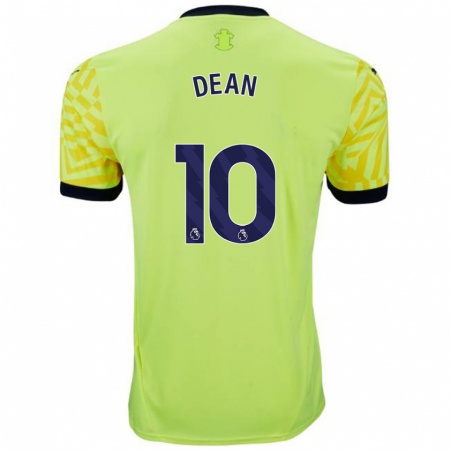 Kandiny Homme Maillot Rianna Dean #10 Jaune Tenues Extérieur 2024/25 T-Shirt