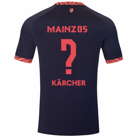 Kandiny Homme Maillot Bent Kärcher #0 Bleu Corail Rouge Tenues Extérieur 2024/25 T-Shirt