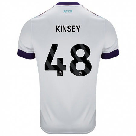 Kandiny Homme Maillot Max Kinsey #48 Blanc Vert Violet Tenues Extérieur 2024/25 T-Shirt