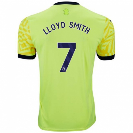 Kandiny Femme Maillot Lexi Lloyd-Smith #7 Jaune Tenues Extérieur 2024/25 T-Shirt