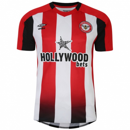 Kandiny Enfant Maillot Conor Mcmanus #0 Rouge Blanc Tenues Domicile 2024/25 T-Shirt