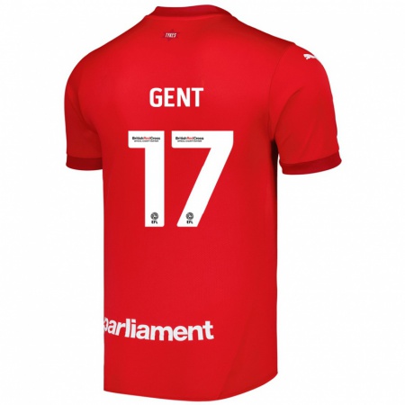 Kandiny Enfant Maillot Georgie Gent #17 Rouge Tenues Domicile 2024/25 T-Shirt