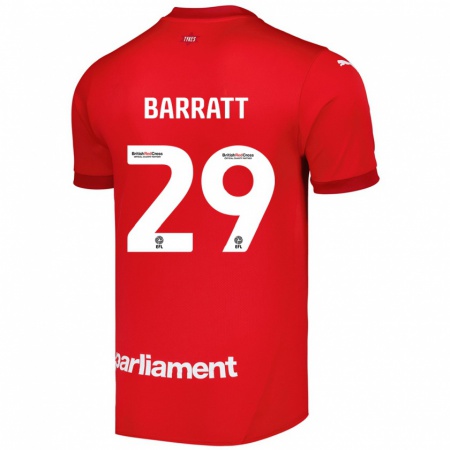 Kandiny Enfant Maillot Connor Barratt #29 Rouge Tenues Domicile 2024/25 T-Shirt