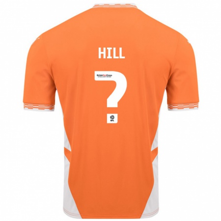 Kandiny Enfant Maillot Tyler Hill #0 Orange Blanc Tenues Domicile 2024/25 T-Shirt