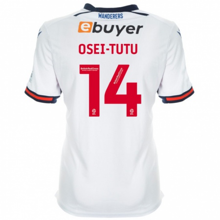 Kandiny Enfant Maillot Jordi Osei-Tutu #14 Blanc Tenues Domicile 2024/25 T-Shirt