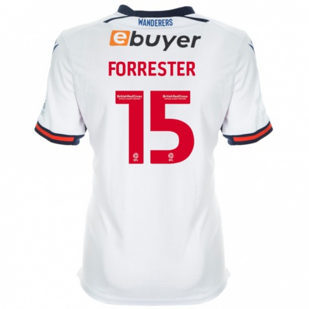 Kandiny Enfant Maillot Will Forrester #15 Blanc Tenues Domicile 2024/25 T-Shirt