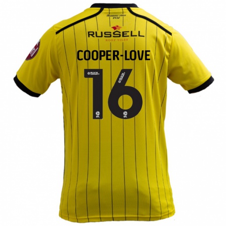 Kandiny Enfant Maillot Jack Cooper-Love #16 Jaune Tenues Domicile 2024/25 T-Shirt