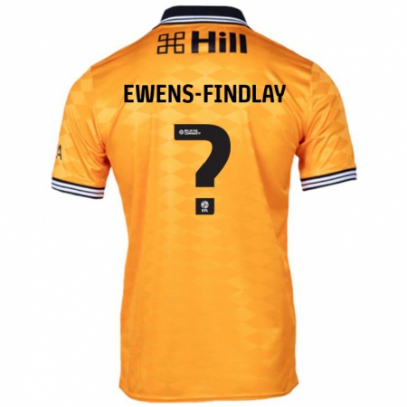 Kandiny Enfant Maillot Ty Ewens-Findlay #0 Orange Tenues Domicile 2024/25 T-Shirt