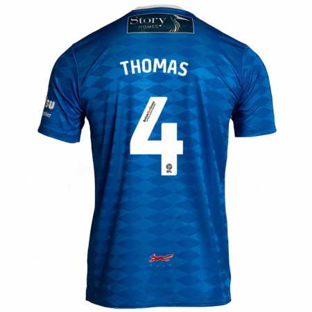 Kandiny Enfant Maillot Terell Thomas #4 Bleu Tenues Domicile 2024/25 T-Shirt