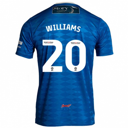 Kandiny Enfant Maillot Ben Williams #20 Bleu Tenues Domicile 2024/25 T-Shirt