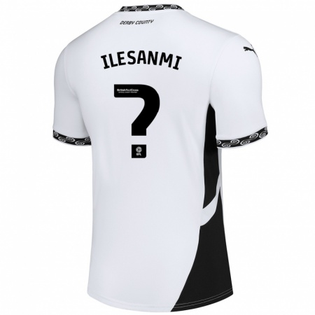 Kandiny Enfant Maillot Emmanuel Ilesanmi #0 Blanc Noir Tenues Domicile 2024/25 T-Shirt