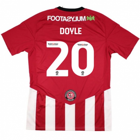 Kandiny Enfant Maillot Kamari Doyle #20 Rouge Blanc Tenues Domicile 2024/25 T-Shirt