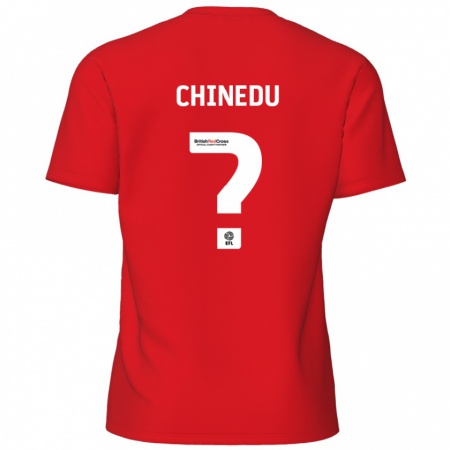 Kandiny Enfant Maillot Phillip Chinedu #0 Rouge Tenues Domicile 2024/25 T-Shirt