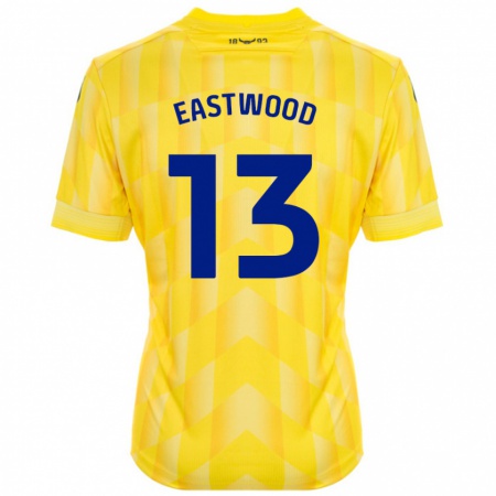 Kandiny Enfant Maillot Simon Eastwood #13 Jaune Tenues Domicile 2024/25 T-Shirt