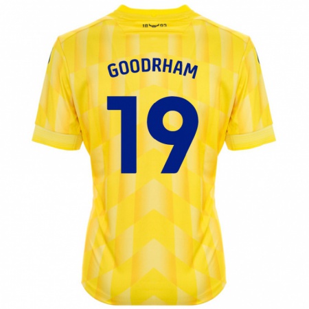 Kandiny Enfant Maillot Tyler Goodrham #19 Jaune Tenues Domicile 2024/25 T-Shirt