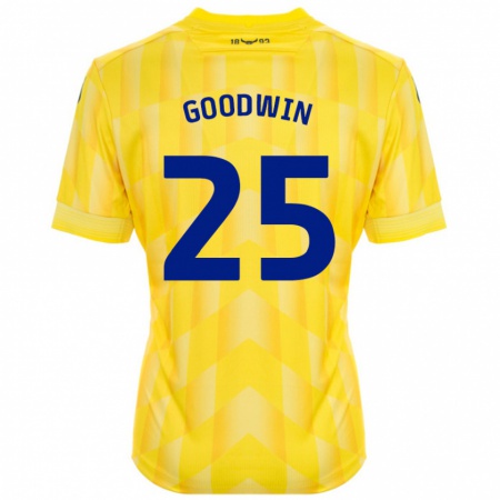 Kandiny Enfant Maillot Will Goodwin #25 Jaune Tenues Domicile 2024/25 T-Shirt