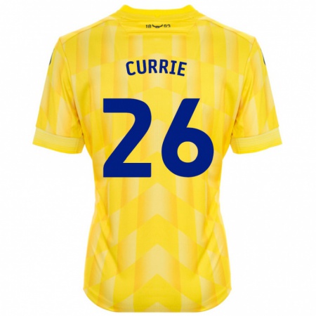 Kandiny Enfant Maillot Jack Currie #26 Jaune Tenues Domicile 2024/25 T-Shirt