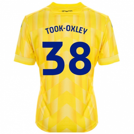 Kandiny Enfant Maillot Zaide Took-Oxley #38 Jaune Tenues Domicile 2024/25 T-Shirt