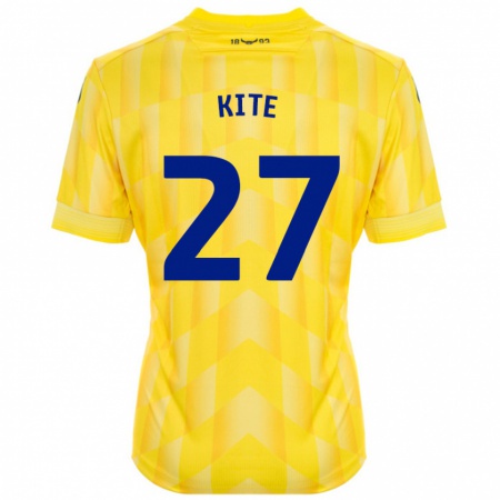 Kandiny Enfant Maillot Rose Kite #27 Jaune Tenues Domicile 2024/25 T-Shirt