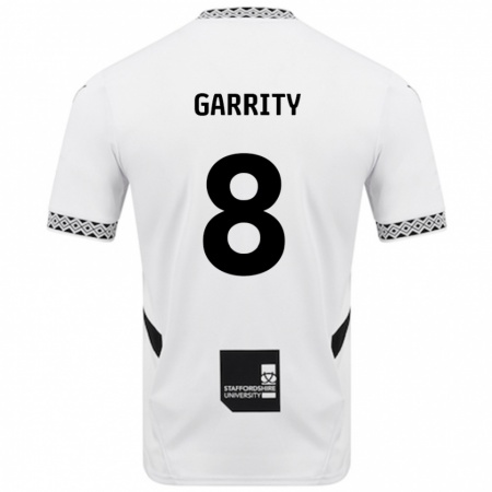 Kandiny Enfant Maillot Ben Garrity #8 Blanc Tenues Domicile 2024/25 T-Shirt