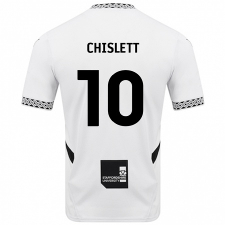 Kandiny Enfant Maillot Ethan Chislett #10 Blanc Tenues Domicile 2024/25 T-Shirt