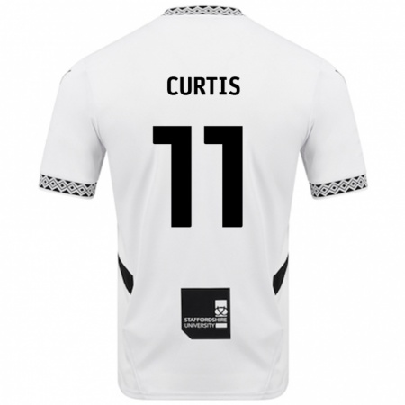 Kandiny Enfant Maillot Ronan Curtis #11 Blanc Tenues Domicile 2024/25 T-Shirt