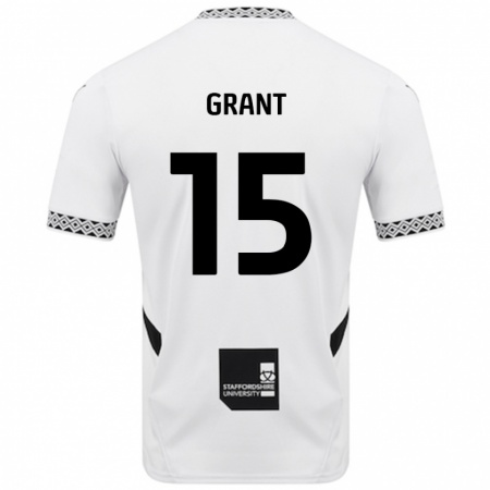 Kandiny Enfant Maillot Conor Grant #15 Blanc Tenues Domicile 2024/25 T-Shirt