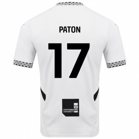 Kandiny Enfant Maillot Ruari Paton #17 Blanc Tenues Domicile 2024/25 T-Shirt