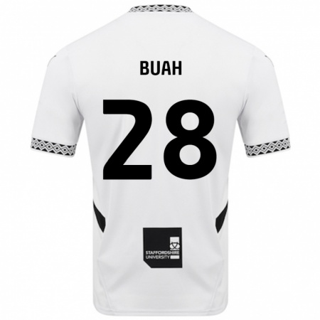 Kandiny Enfant Maillot Andrew Buah #28 Blanc Tenues Domicile 2024/25 T-Shirt