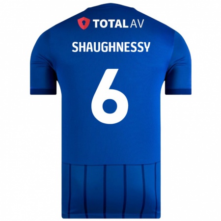 Kandiny Enfant Maillot Conor Shaughnessy #6 Bleu Tenues Domicile 2024/25 T-Shirt