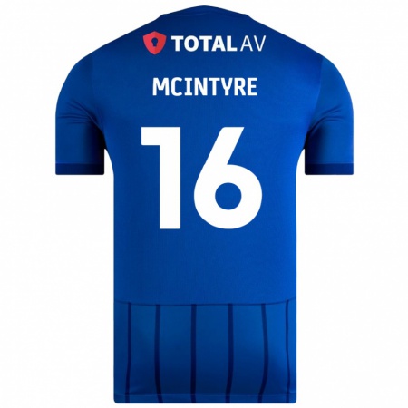 Kandiny Enfant Maillot Tom Mcintyre #16 Bleu Tenues Domicile 2024/25 T-Shirt