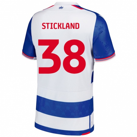 Kandiny Enfant Maillot Michael Stickland #38 Bleu Blanc Tenues Domicile 2024/25 T-Shirt