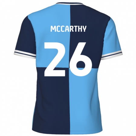 Kandiny Enfant Maillot Jason Mccarthy #26 Bleu Ciel Bleu Foncé Tenues Domicile 2024/25 T-Shirt