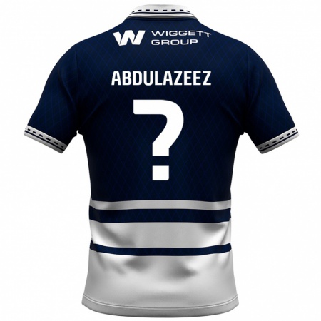 Kandiny Enfant Maillot Abdulahi Abdulazeez #0 Bleu Marine Blanc Tenues Domicile 2024/25 T-Shirt