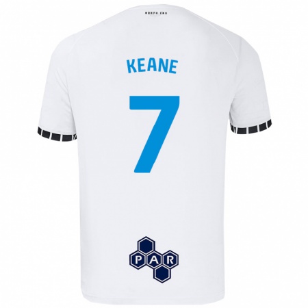 Kandiny Enfant Maillot Will Keane #7 Blanc Tenues Domicile 2024/25 T-Shirt