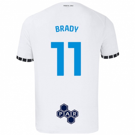 Kandiny Enfant Maillot Robbie Brady #11 Blanc Tenues Domicile 2024/25 T-Shirt