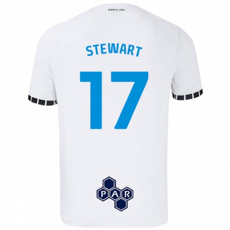 Kandiny Enfant Maillot Layton Stewart #17 Blanc Tenues Domicile 2024/25 T-Shirt