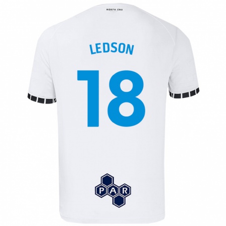 Kandiny Enfant Maillot Ryan Ledson #18 Blanc Tenues Domicile 2024/25 T-Shirt