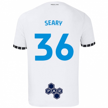 Kandiny Enfant Maillot Josh Seary #36 Blanc Tenues Domicile 2024/25 T-Shirt