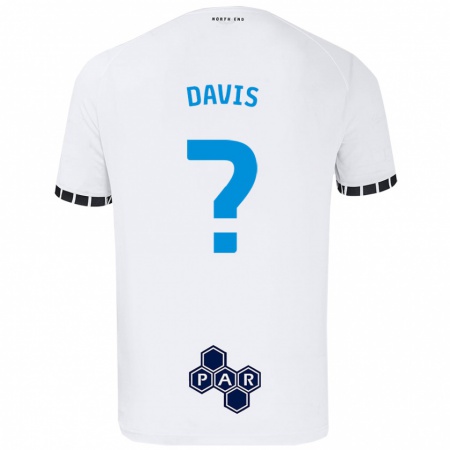 Kandiny Enfant Maillot Tommy Davis #0 Blanc Tenues Domicile 2024/25 T-Shirt