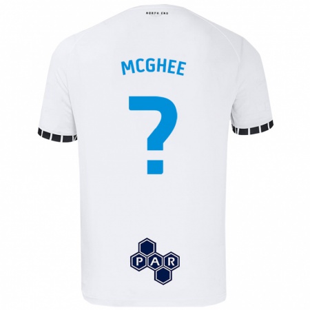 Kandiny Enfant Maillot Cole Mcghee #0 Blanc Tenues Domicile 2024/25 T-Shirt