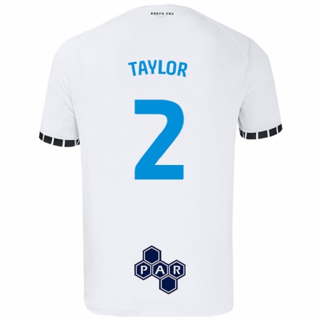 Kandiny Enfant Maillot Alex Taylor #2 Blanc Tenues Domicile 2024/25 T-Shirt