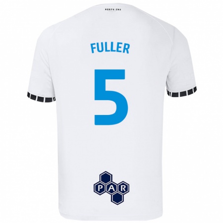 Kandiny Enfant Maillot Olivia Fuller #5 Blanc Tenues Domicile 2024/25 T-Shirt