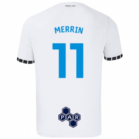 Kandiny Enfant Maillot Laura Merrin #11 Blanc Tenues Domicile 2024/25 T-Shirt